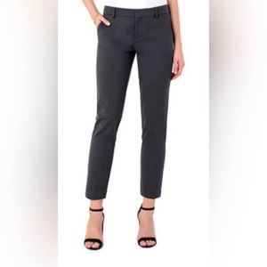 Liverpool Kelsey Knit ‘Dark Shadow Grey’ trousers ponte knit pants Sz 12